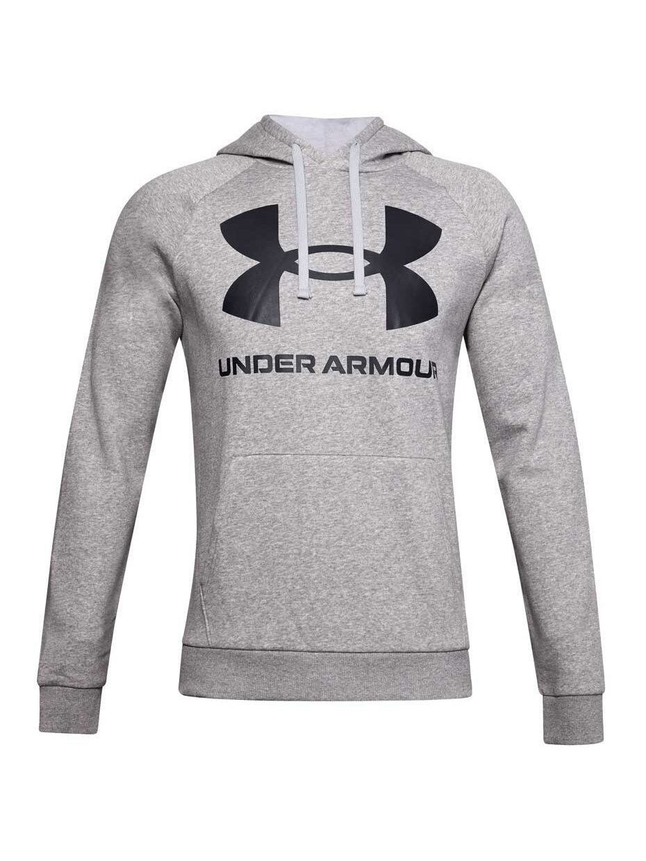 Under Armour Rival Fleece Big Logo Hd vyriškas džemperis pilkas 1357093 011