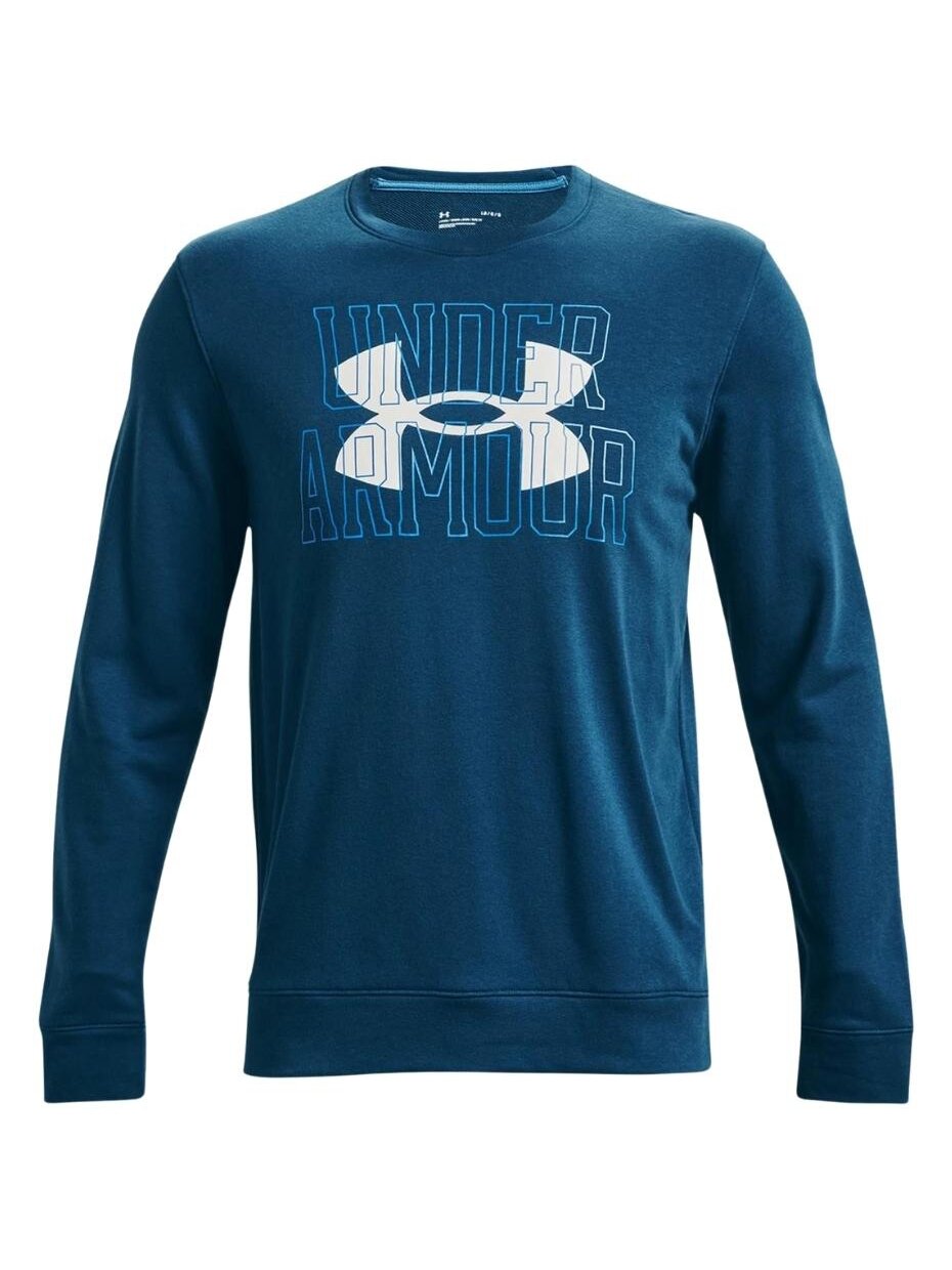 Under Armour UA Rival Terry Logo Crew vyriški džemperiai mėlyni 1370391 458 Under Armour UA Rival Terry Logo Crew vyriški džemperiai mėlyni 1370391 458