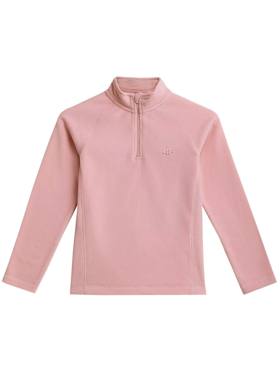 Fleece džemperis mergaitei 4F šviesiai rožinis HJZ21 JBIDP001A 56S