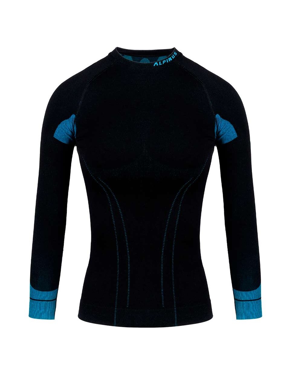 Alpinus Tactical Base Layer moteriškas termo džemperis juodos ir mėlynos spalvos GT43210