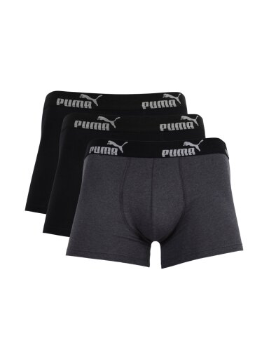 Puma vyriški boxer 3 poros pilka, juoda, 100003547 3730/002 020