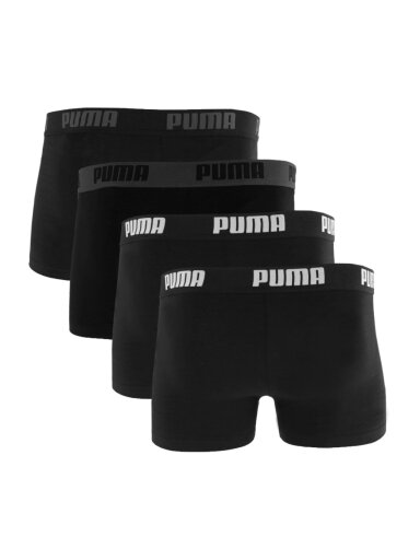 Puma vyriški apatiniai šortai Basic 4pak juodi 938198 01