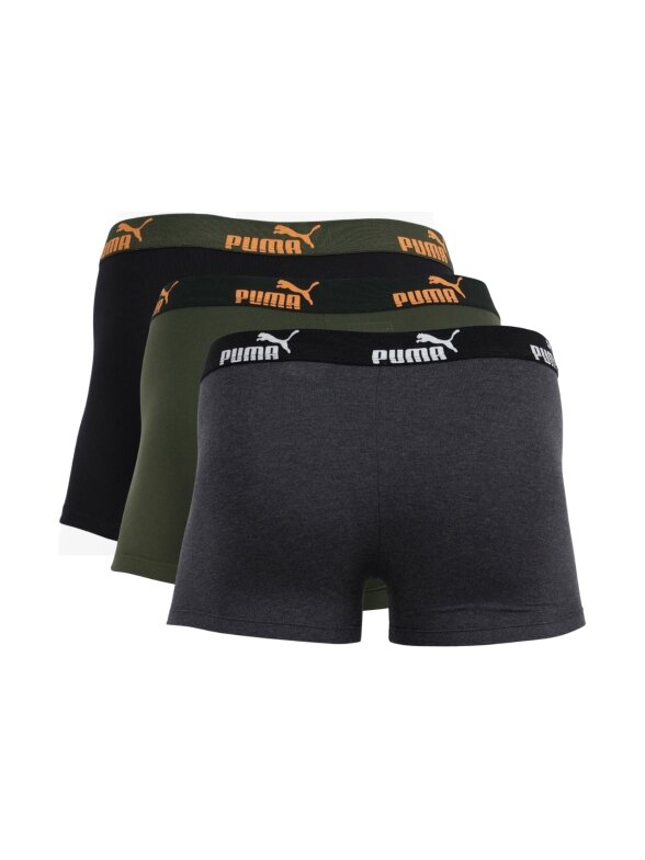 Puma vyriški bokseriai 3 poros pilka, žalia, juoda 1