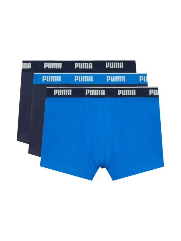 Puma vyriški bokseriniai šortai 3 pak. tamsiai mėlyni, mėlyni 947130 06 Puma vyriški bokseriniai šortai 3 pak. tamsiai mėlyni, mėlyni 947130 06