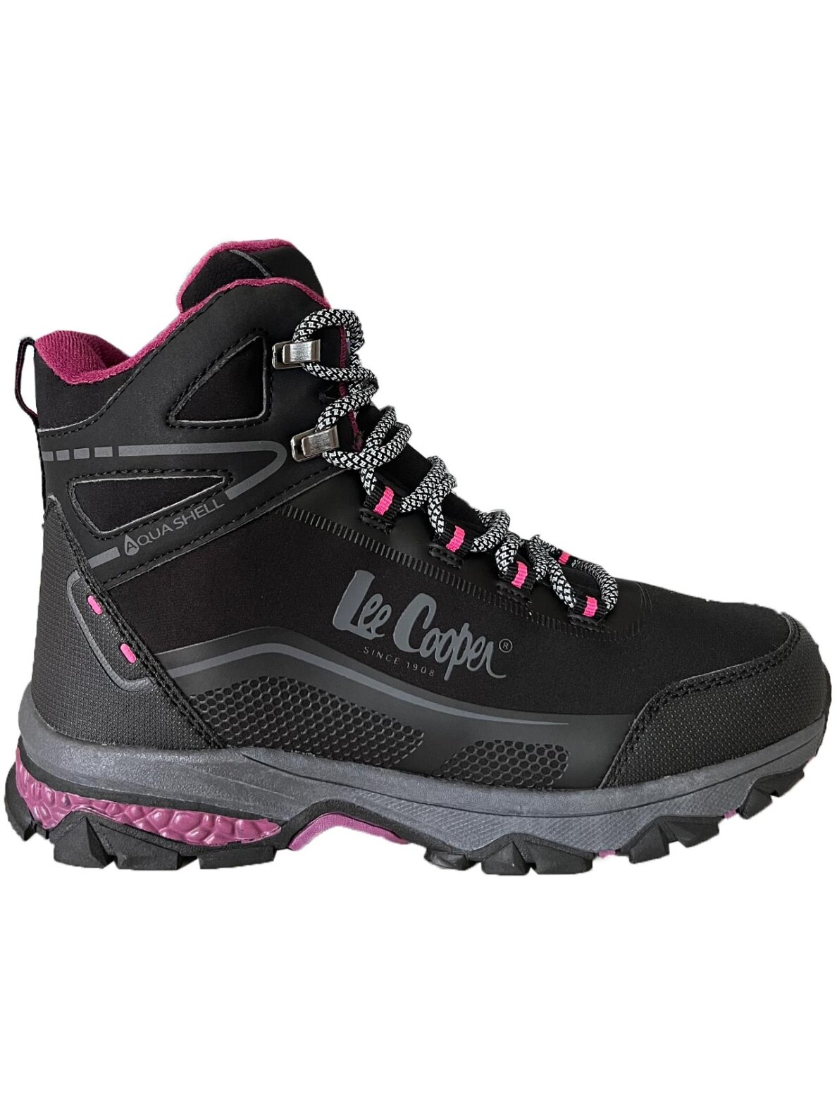 Lee Cooper moteriški batai juodos ir rožinės spalvos LCJ-23-01-2020LA Lee Cooper moteriški batai juodos ir rožinės spalvos LCJ-23-01-2020LA