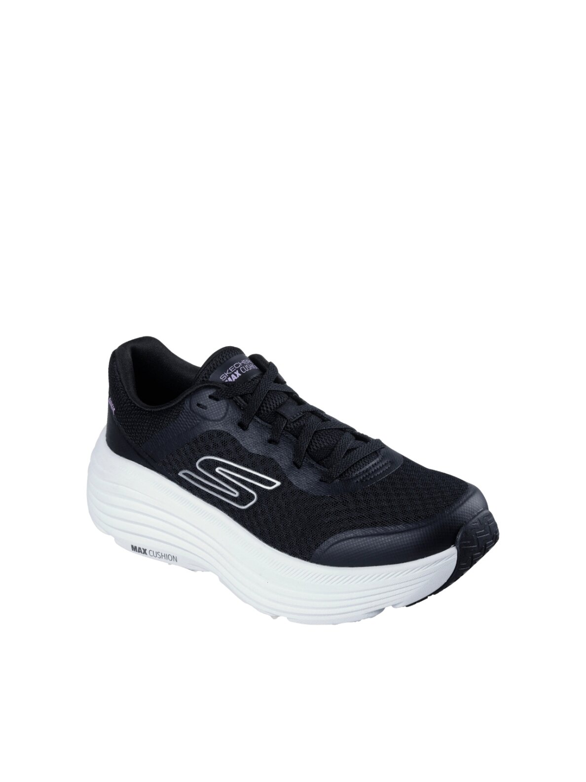 Skechers Max Cushing moteriški batai juodi 129470 BKW 1 Skechers Max Cushing moteriški batai juodi 129470 BKW 1