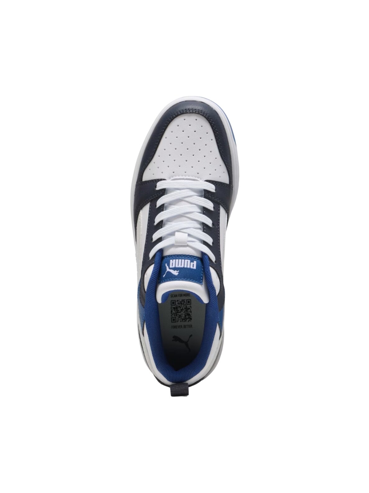 Puma Rebound V6 Lo Mid batai vaikams balti-mėlyni 393833 28 3