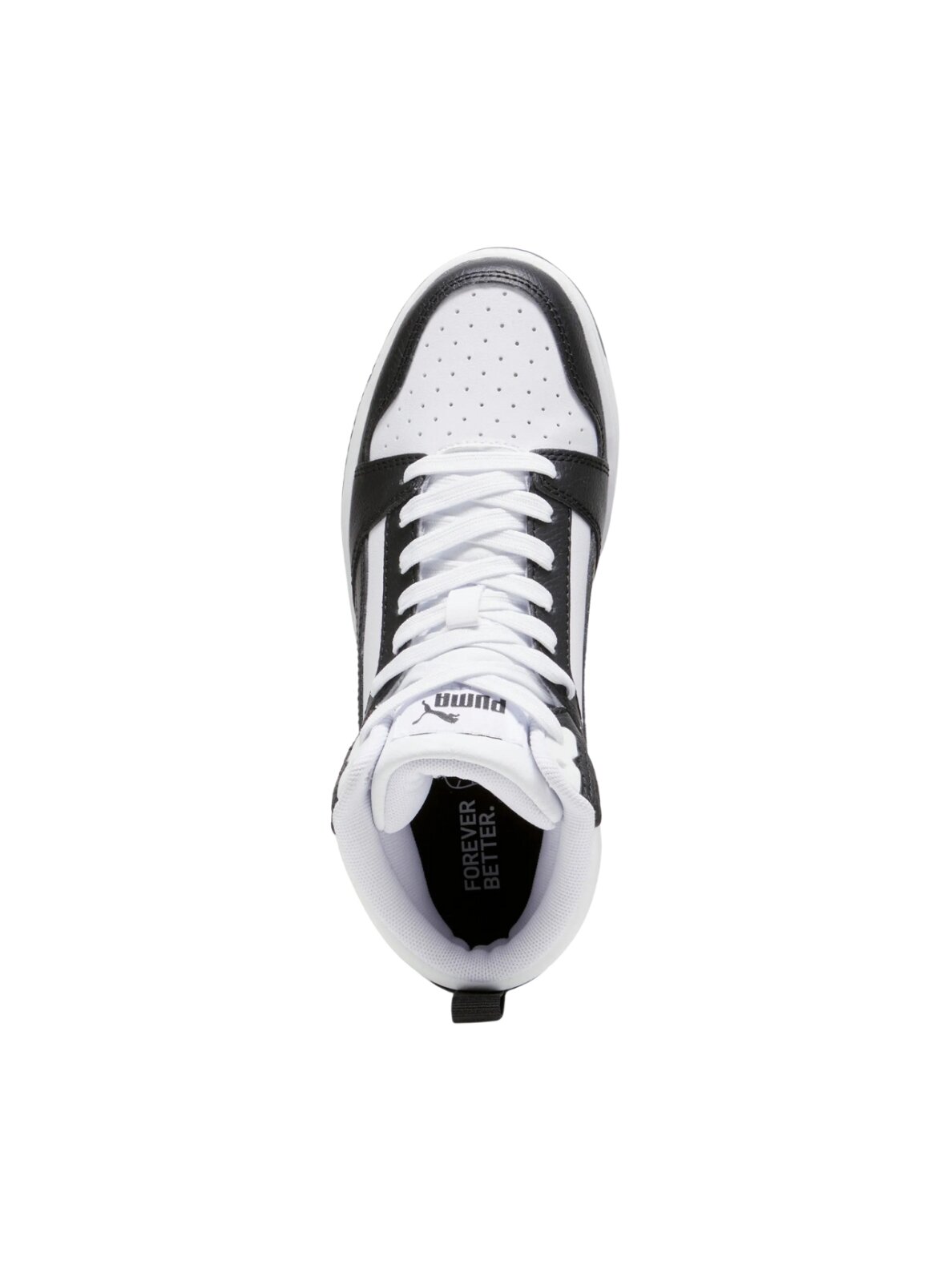 Puma Rebound V6 Mid batai vaikams balti-juodi 393831 01 3