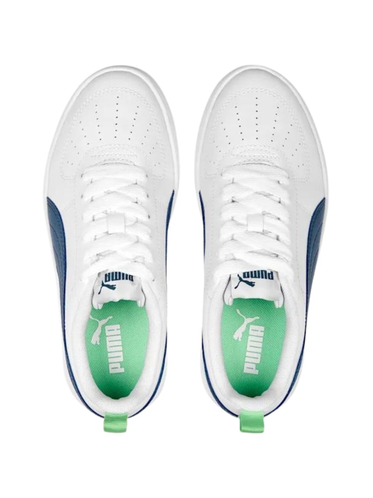 Puma Rickie Jr vaikiški batai balti ir mėlyni 384311 14 1 Puma Rickie Jr vaikiški batai balti ir mėlyni 384311 14 1