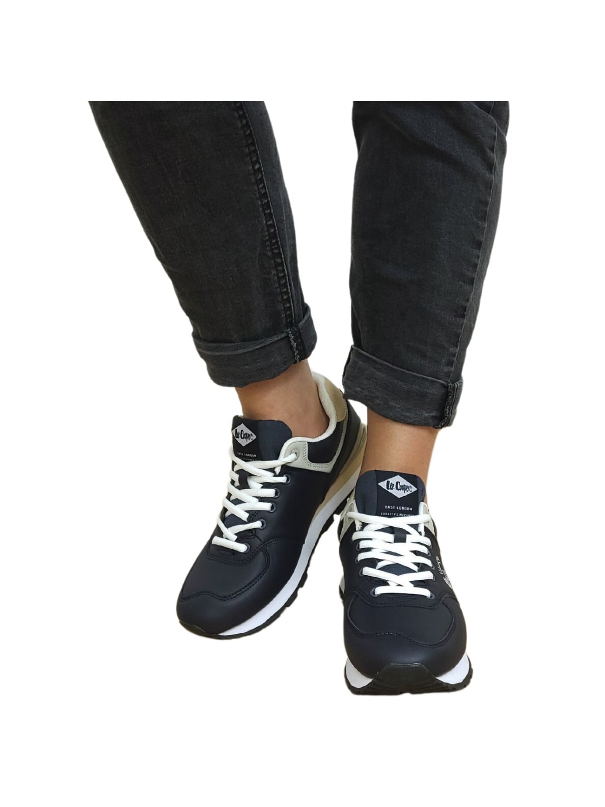 Lee Cooper vyriški batai, juodi ir tamsiai mėlyni LCJ-23-31-3075M 6