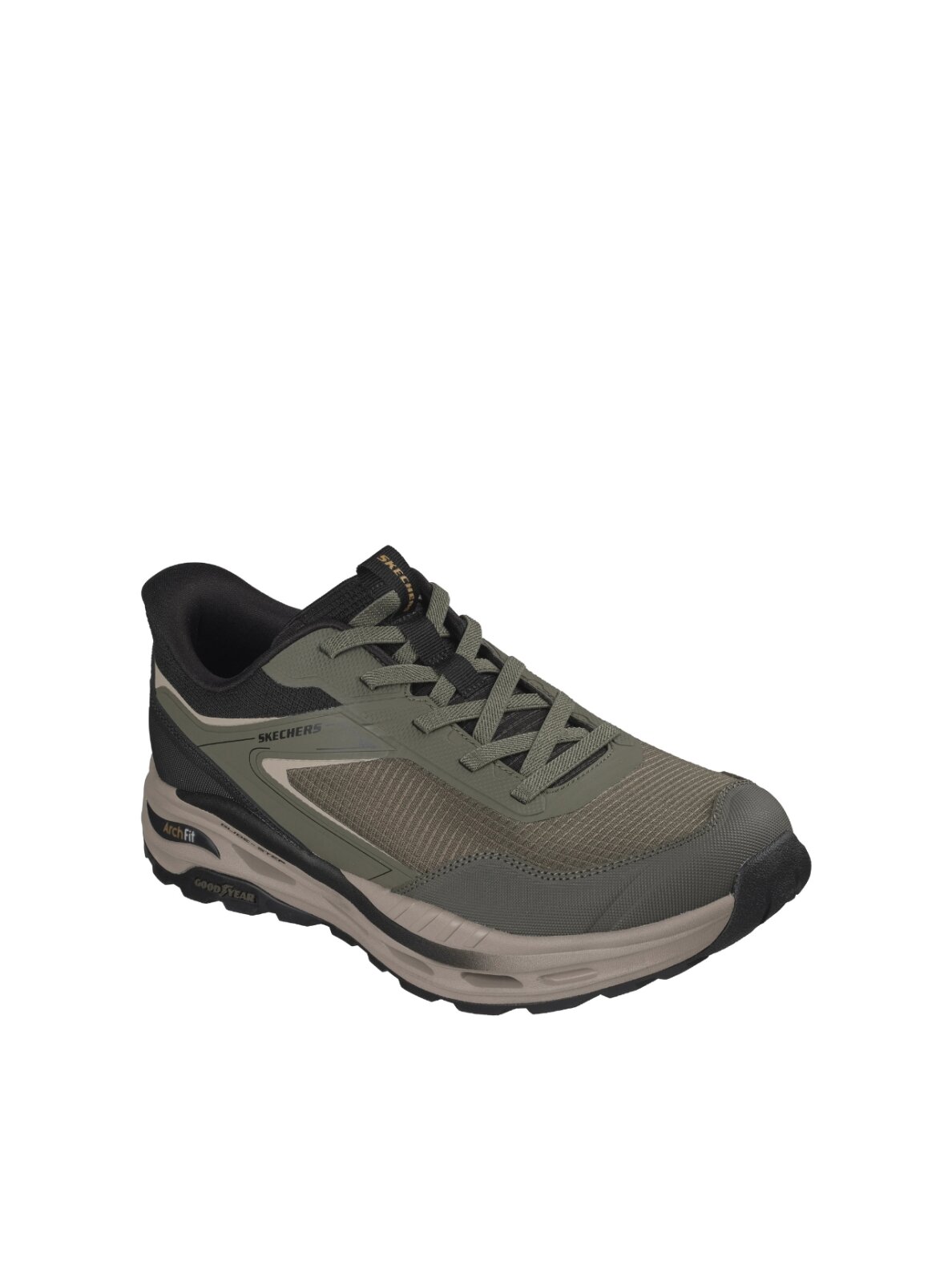Skechers vyriški laisvalaikio bateliai Arch Fit Orvan Ultra Talon, alyvuogių spalvos, 211403 OLV 1