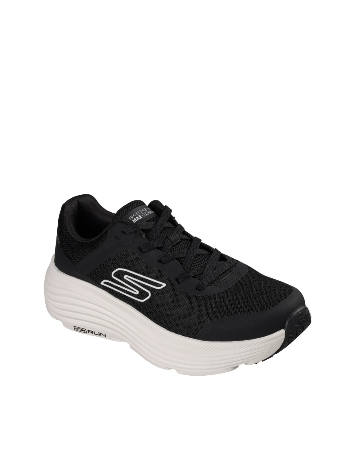 Skechers Max Cushioning Endeavour vyriški batai juodi 220613 BKW 1 Skechers Max Cushioning Endeavour vyriški batai juodi 220613 BKW 1