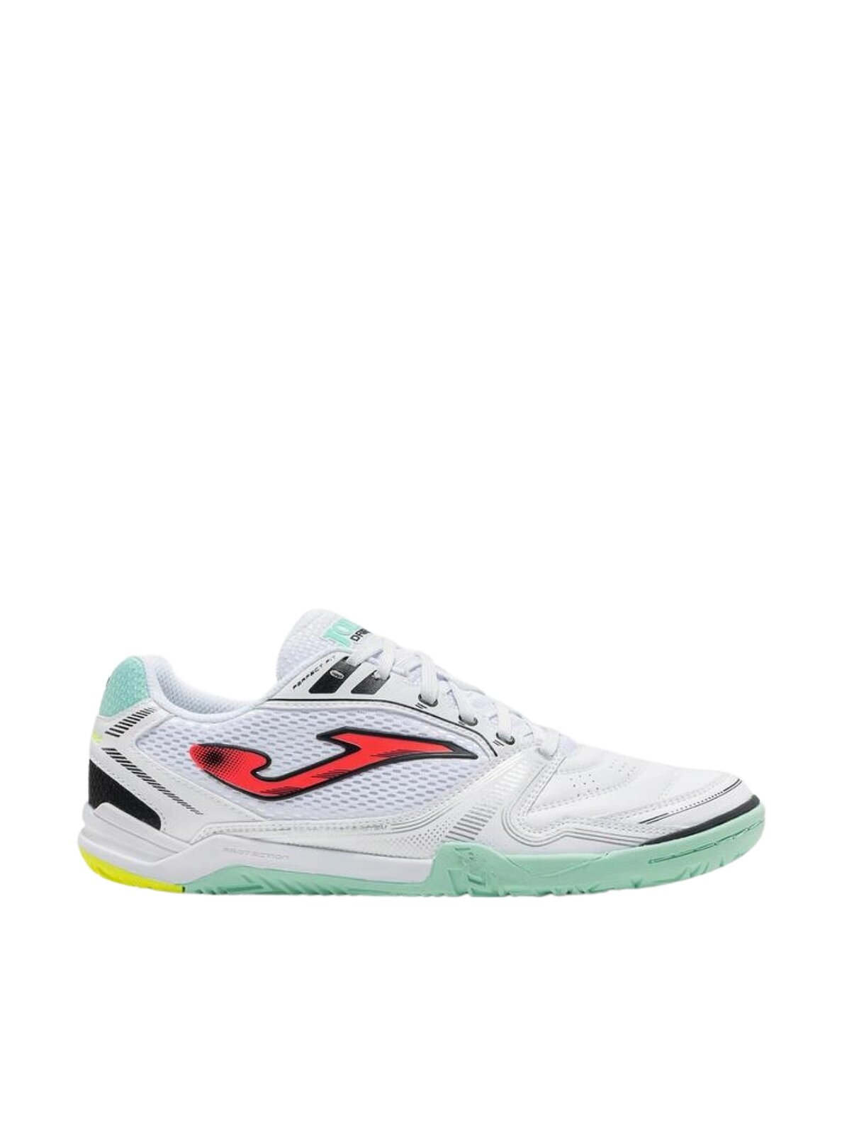 Joma Dribling Indoor 2632 futbolo bateliai balti ir turkio spalvos DRIS2632IN Joma Dribling Indoor 2632 futbolo bateliai balti ir turkio spalvos DRIS2632IN