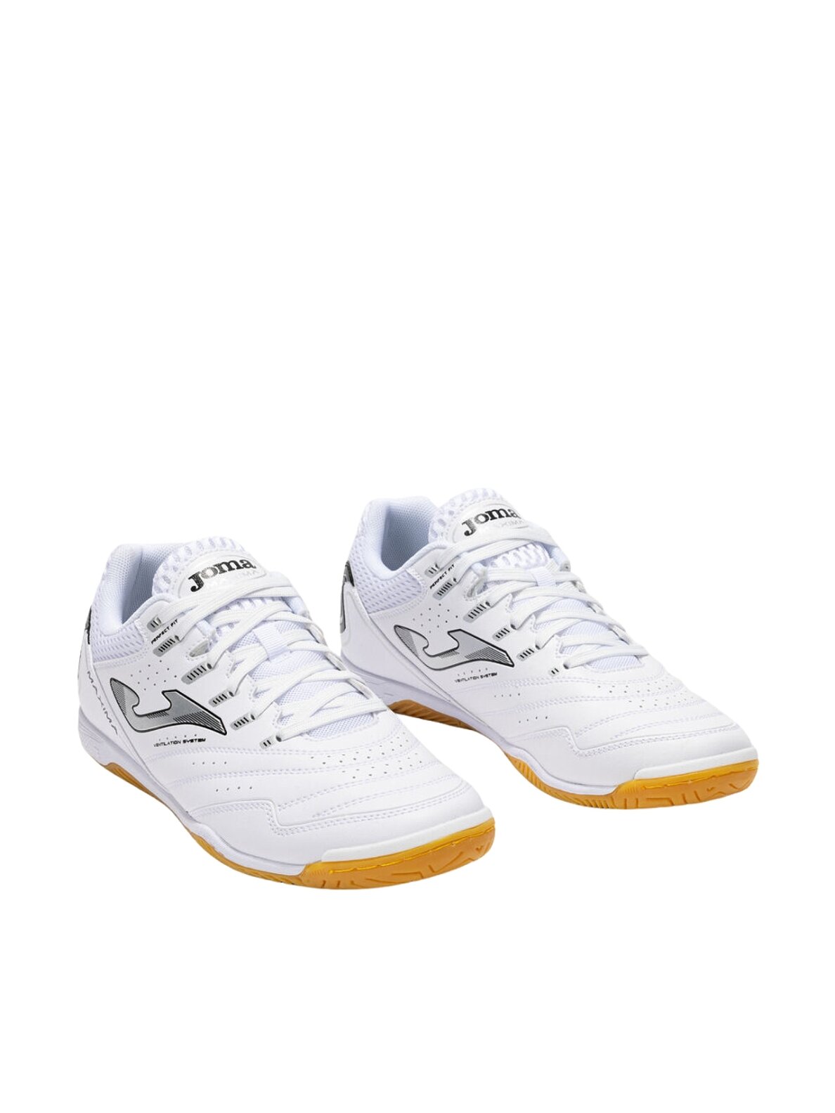 Joma Maxima 2502 Indoor futbolo bateliai vyrams, balti 1 Joma Maxima 2502 Indoor futbolo bateliai vyrams, balti 1