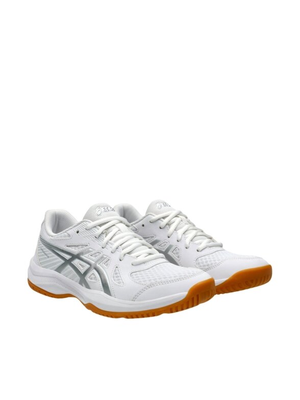 Asics Upcourt 6 moteriški tinklinio bateliai 1072A107 100 1 Asics Upcourt 6 moteriški tinklinio bateliai 1072A107 100 1