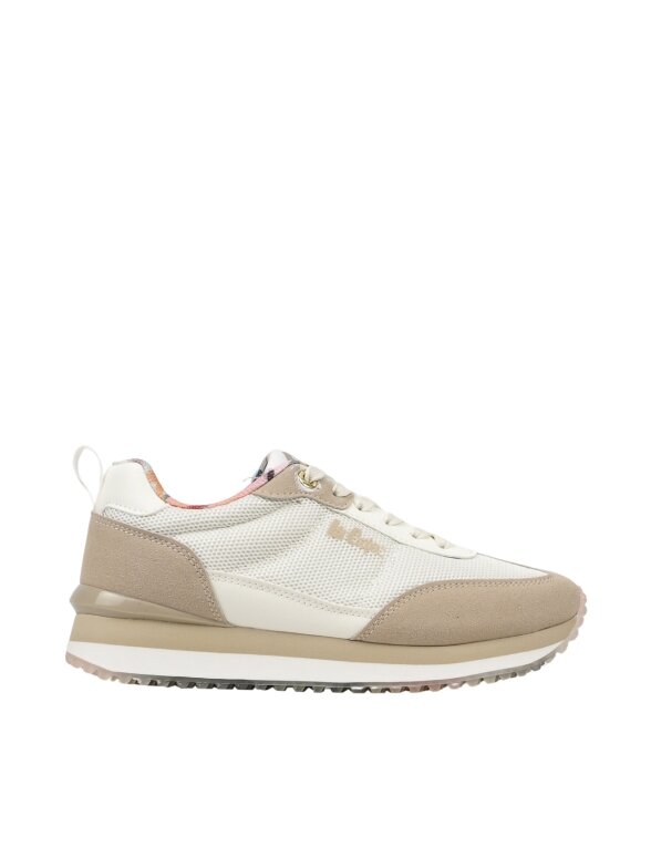 Lee Cooper moteriški batai smėlio ir baltos spalvos LCW-25-03-3376LA