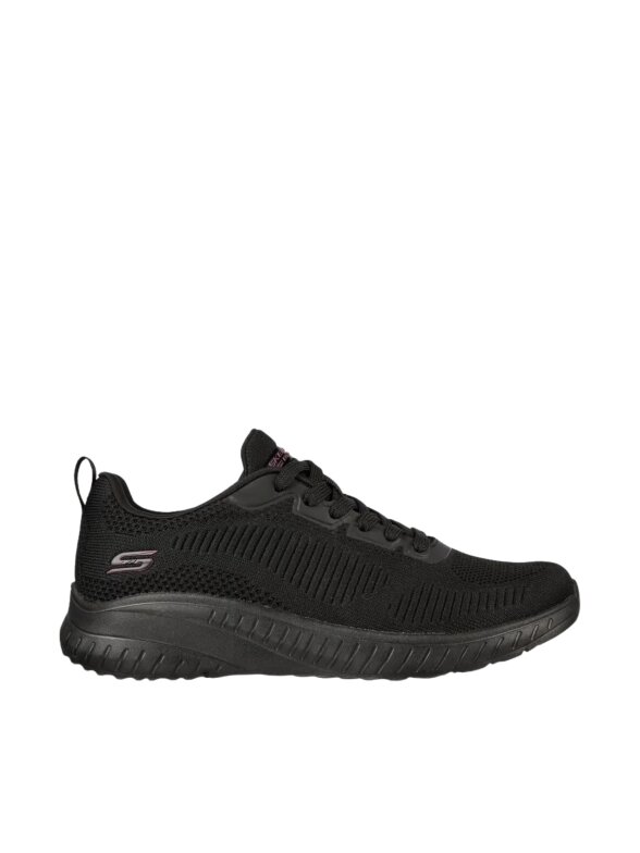 Skechers moteriški laisvalaikio bateliai Bobs Squad Chaos Off, juodi, 117209 BBK
