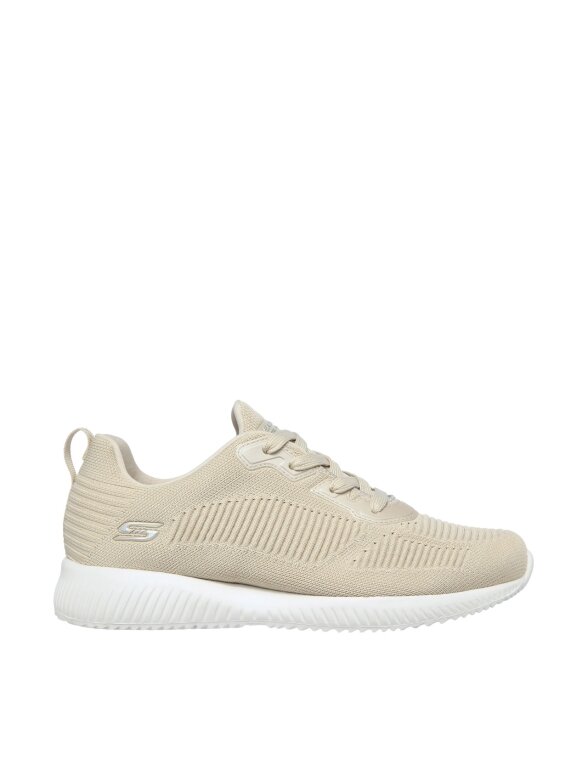 Skechers Bobs Squad moteriški batai – Tought Talk smėlio spalvos 32504 NAT