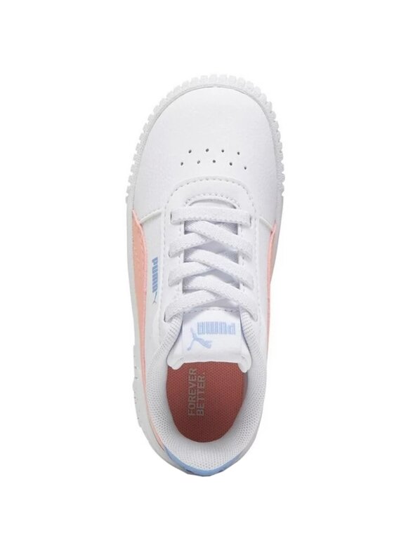Puma Carina 2.0 AC vaikiški batai balti 386187 12 1 Puma Carina 2.0 AC vaikiški batai balti 386187 12 1