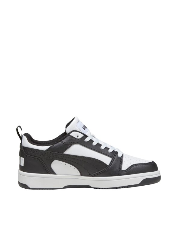 Puma Rebound V6 Lo Mid batai vaikams balti-juodi 393833 01 4 Puma Rebound V6 Lo Mid batai vaikams balti-juodi 393833 01 4