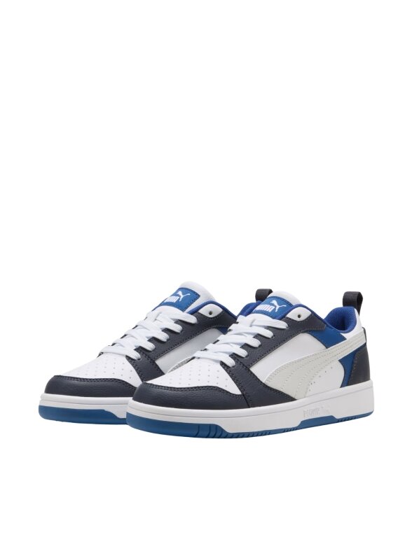 Puma Rebound V6 Lo Mid batai vaikams balti-mėlyni 393833 28 1