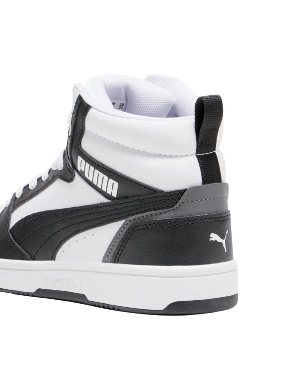 Puma Rebound V6 Mid batai vaikams balti-juodi 393831 01 2