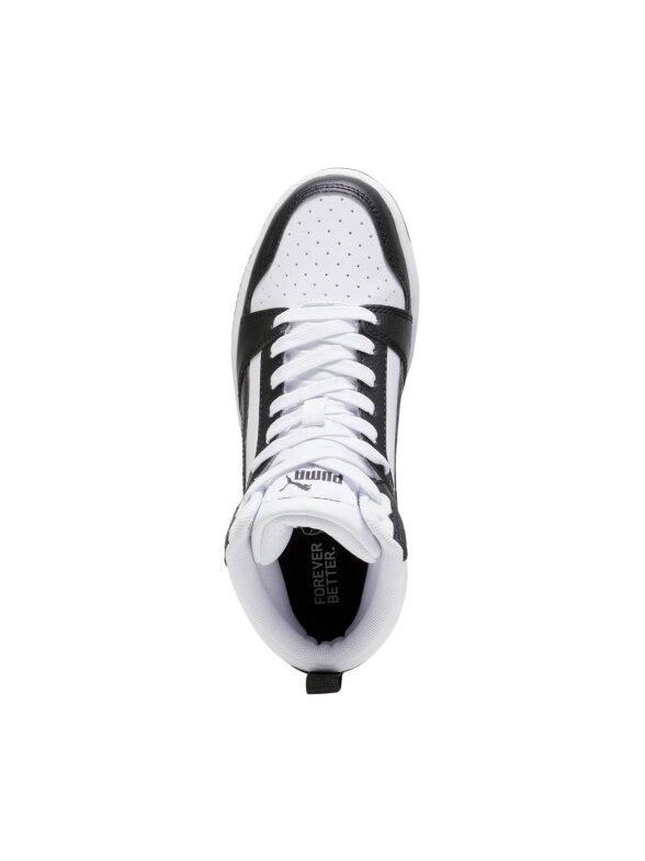 Puma Rebound V6 Mid batai vaikams balti-juodi 393831 01 3 Puma Rebound V6 Mid batai vaikams balti-juodi 393831 01 3