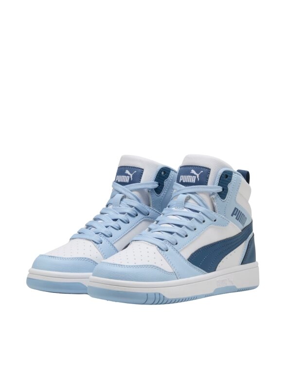 Puma Rebound V6 Mid batai vaikams balti-mėlyni 393831 32 1