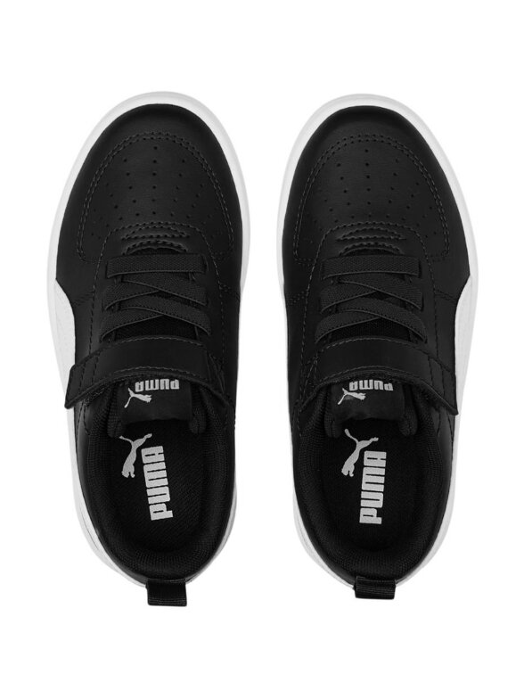 Puma Rickie AC+ PS vaikiški batai juodai balti 385836 11