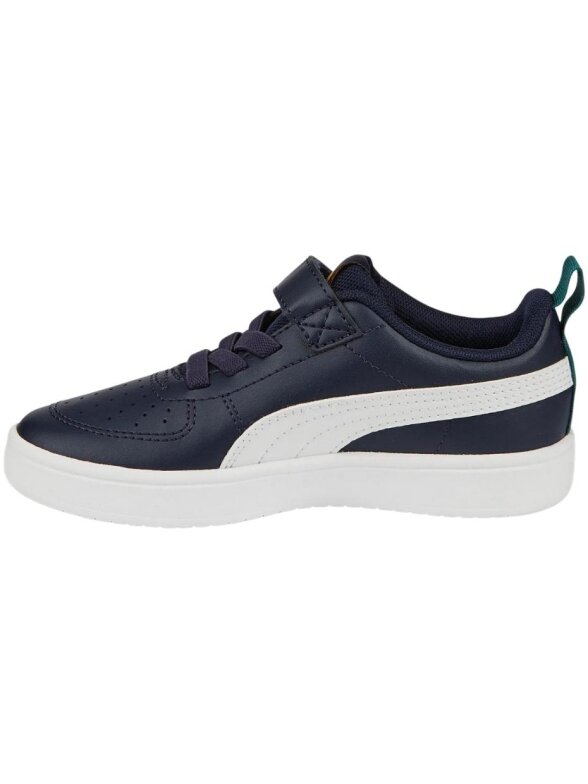 Puma Rickie AC PS vaikiški batai tamsiai mėlyni ir balti 385836 07