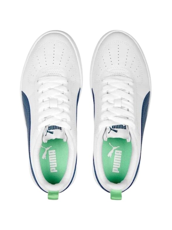 Puma Rickie Jr vaikiški batai balti ir mėlyni 384311 14 1 Puma Rickie Jr vaikiški batai balti ir mėlyni 384311 14 1
