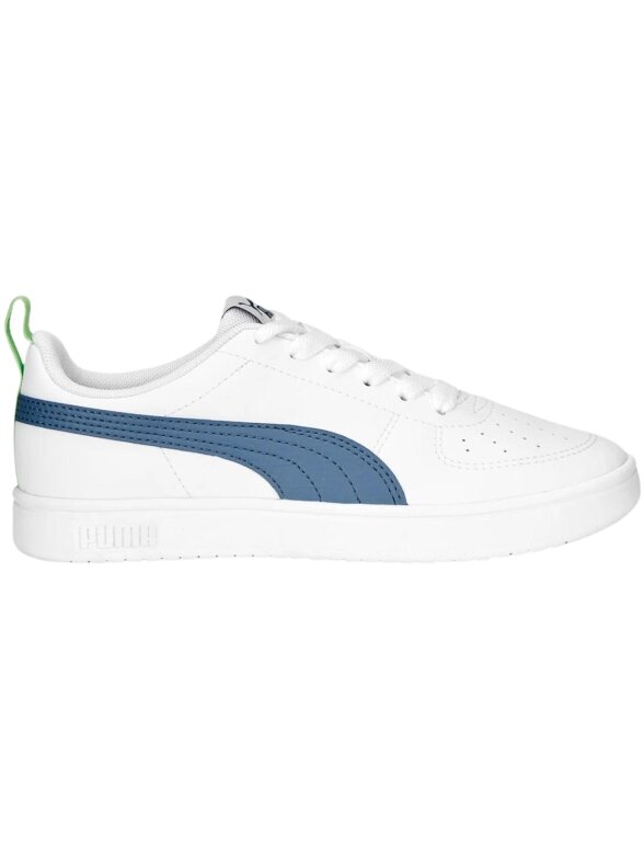Puma Rickie Jr vaikiški batai balti ir mėlyni 384311 14