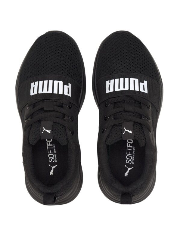 Puma Wired Run vaikiški batai juodi 374216 01 1