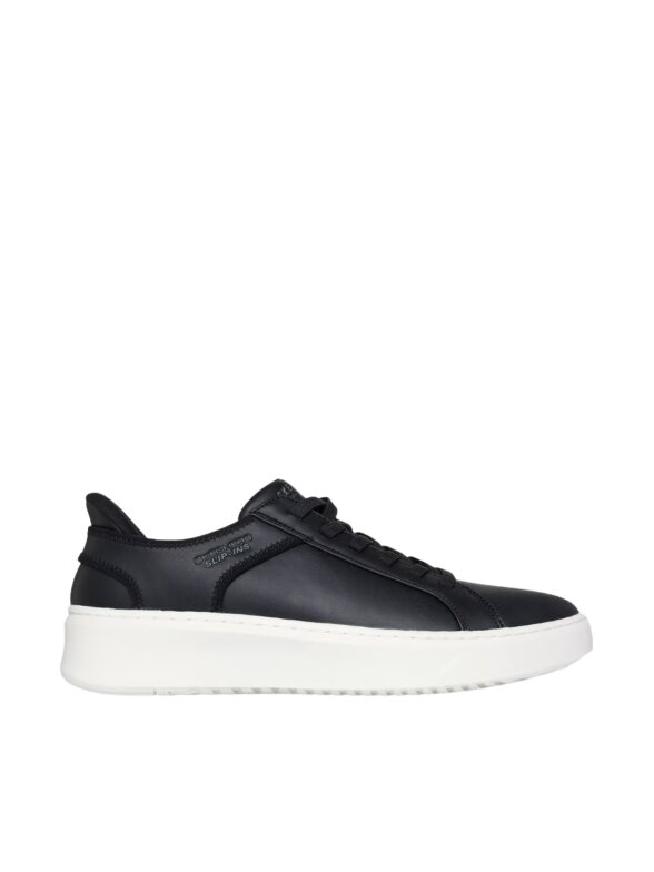 Skechers vyriški laisvalaikio bateliai Court Break Double Vented, juodi, 183177 BLK