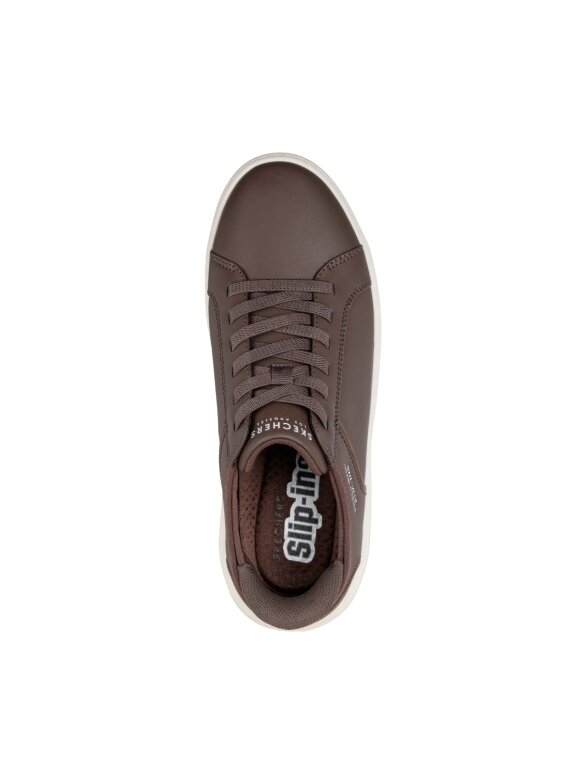 Skechers vyriški laisvalaikio bateliai Court Break Double Vented, šokolado spalvos, 183177 CHOC 2 Skechers vyriški laisvalaikio bateliai Court Break Double Vented, šokolado spalvos, 183177 CHOC 2