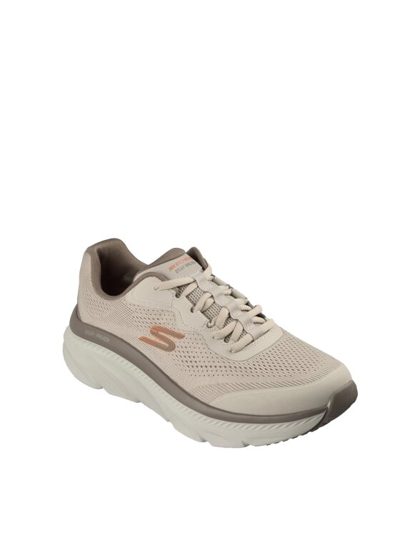 Skechers vyriški laisvalaikio bateliai D'Lux Walker 3.0 Bravik, taupė-oranžinės spalvos, 233247 TPOR 1