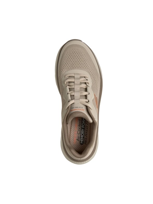 Skechers vyriški laisvalaikio bateliai D'Lux Walker 3.0 Bravik, taupė-oranžinės spalvos, 233247 TPOR 2