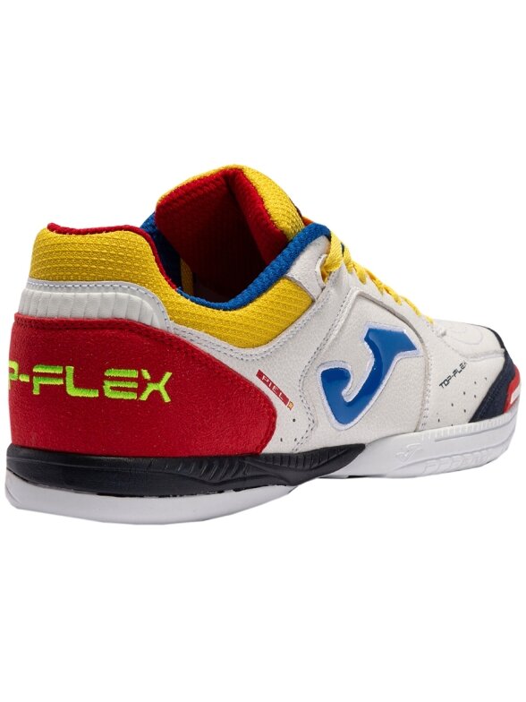 Joma Top Flex 2216 Vidiniai futbolo bateliai, balti ir raudoni 2