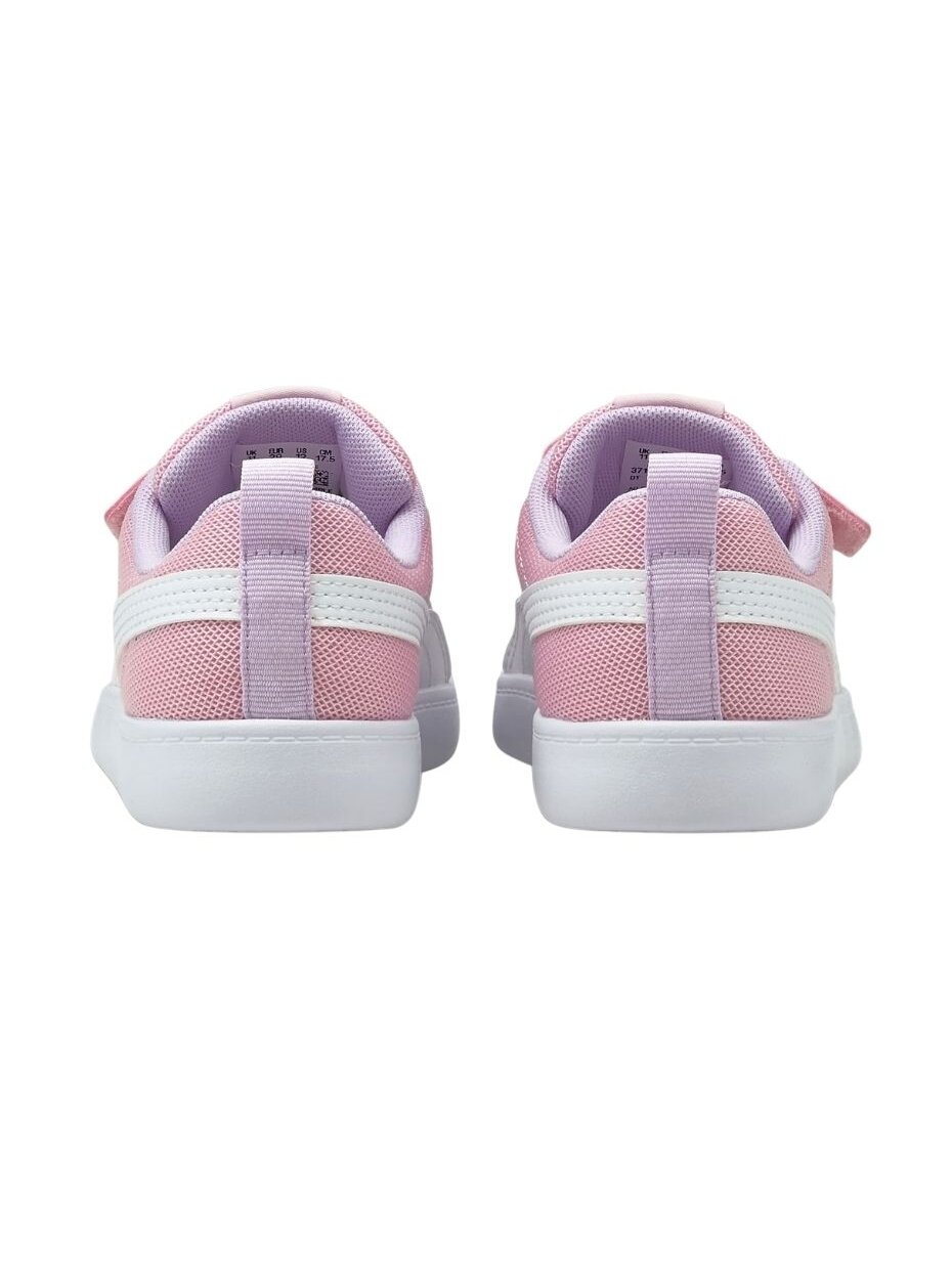 Puma Courtflex v2 tinkliniai vaikiški batai, rožiniai 371758 08 2 Puma Courtflex v2 tinkliniai vaikiški batai, rožiniai 371758 08 2