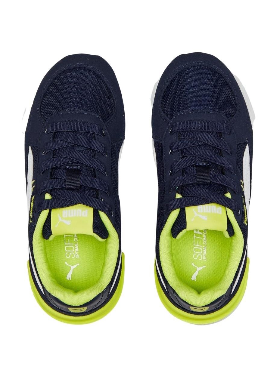 Puma Graviton AC PS vaikiški batai tamsiai mėlyni ir žali 381988 14