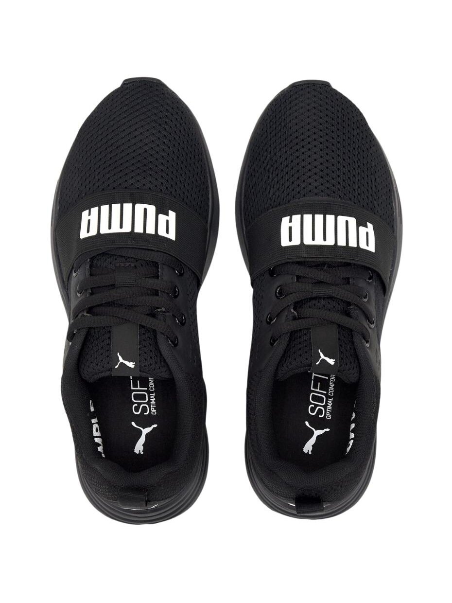 Puma Wired Run Jr vaikiški batai juodi 374214 01