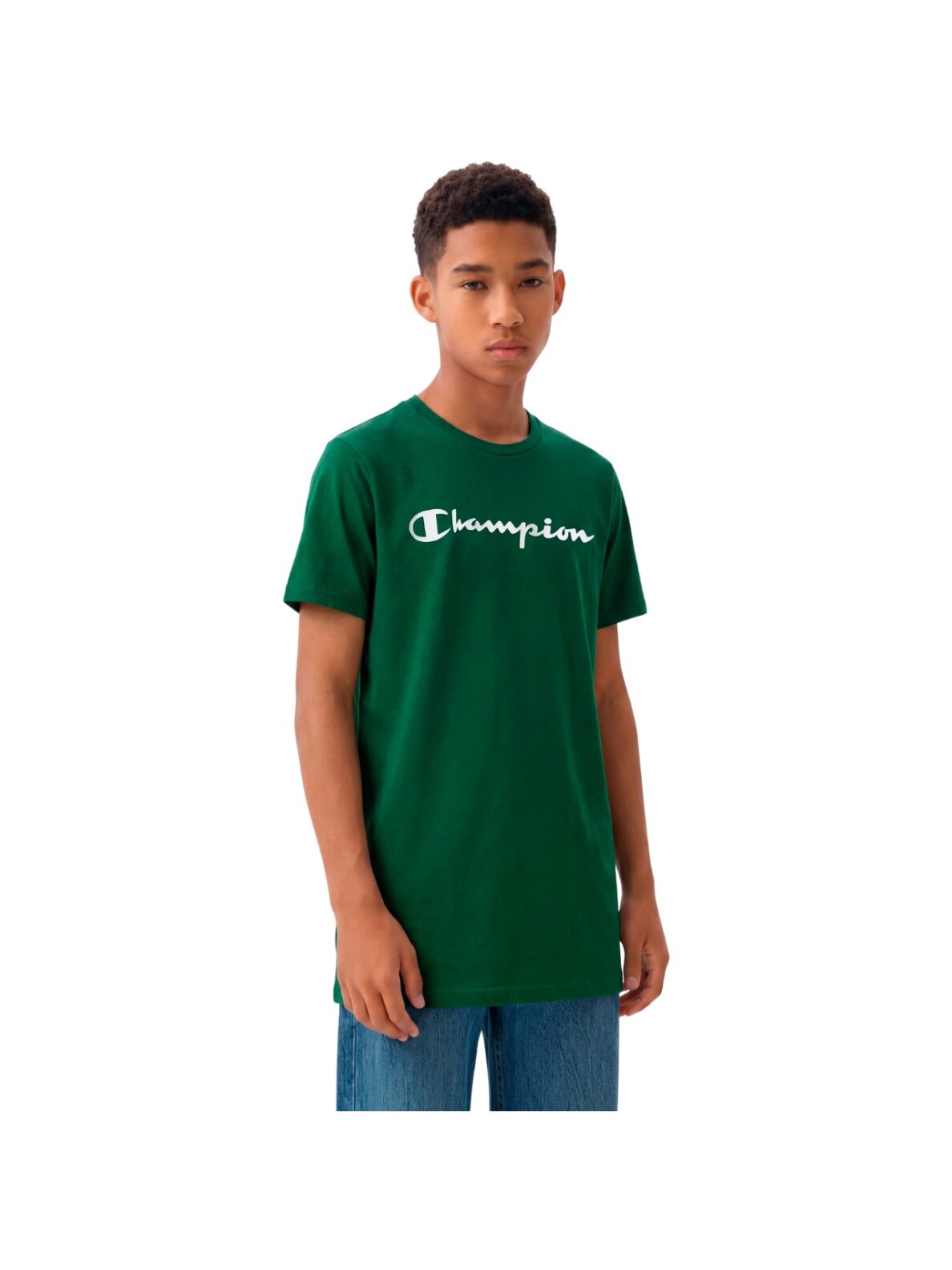 Champion vaikiški marškinėliai SS Tee, žali 307322 GS559