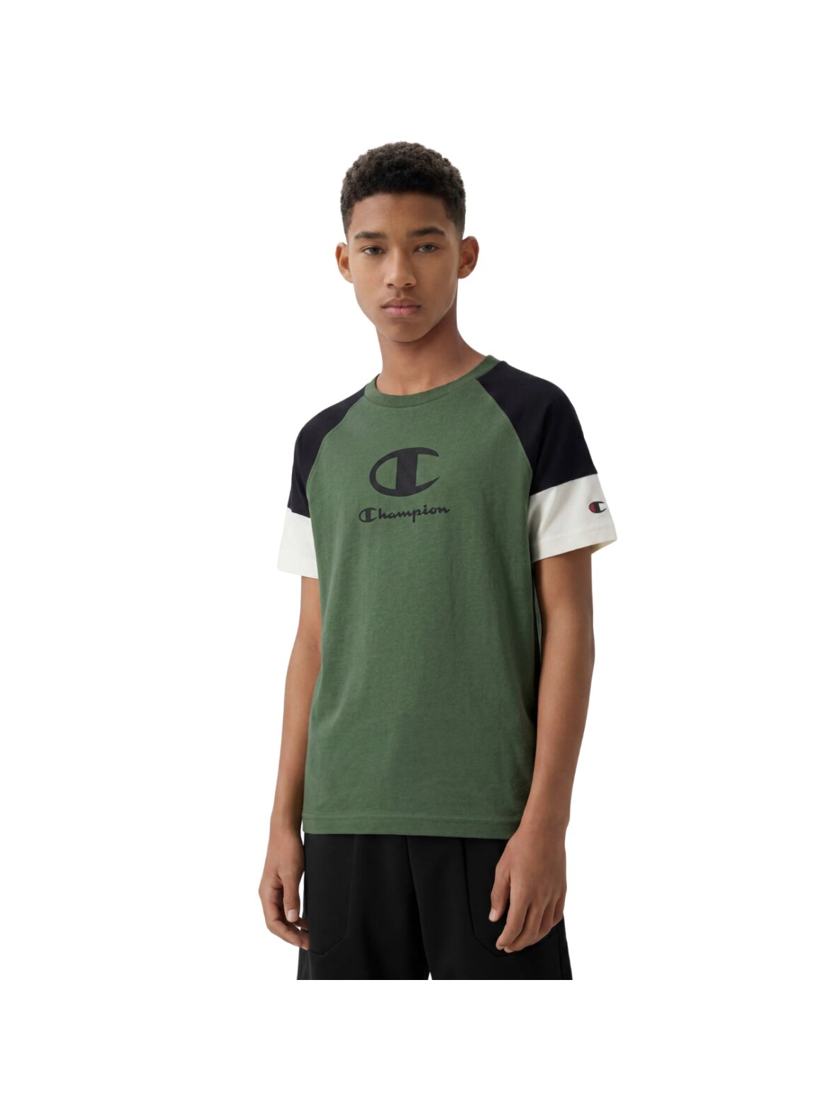 Champion vaikiški marškinėliai SS Tee, žali 307719 GS548