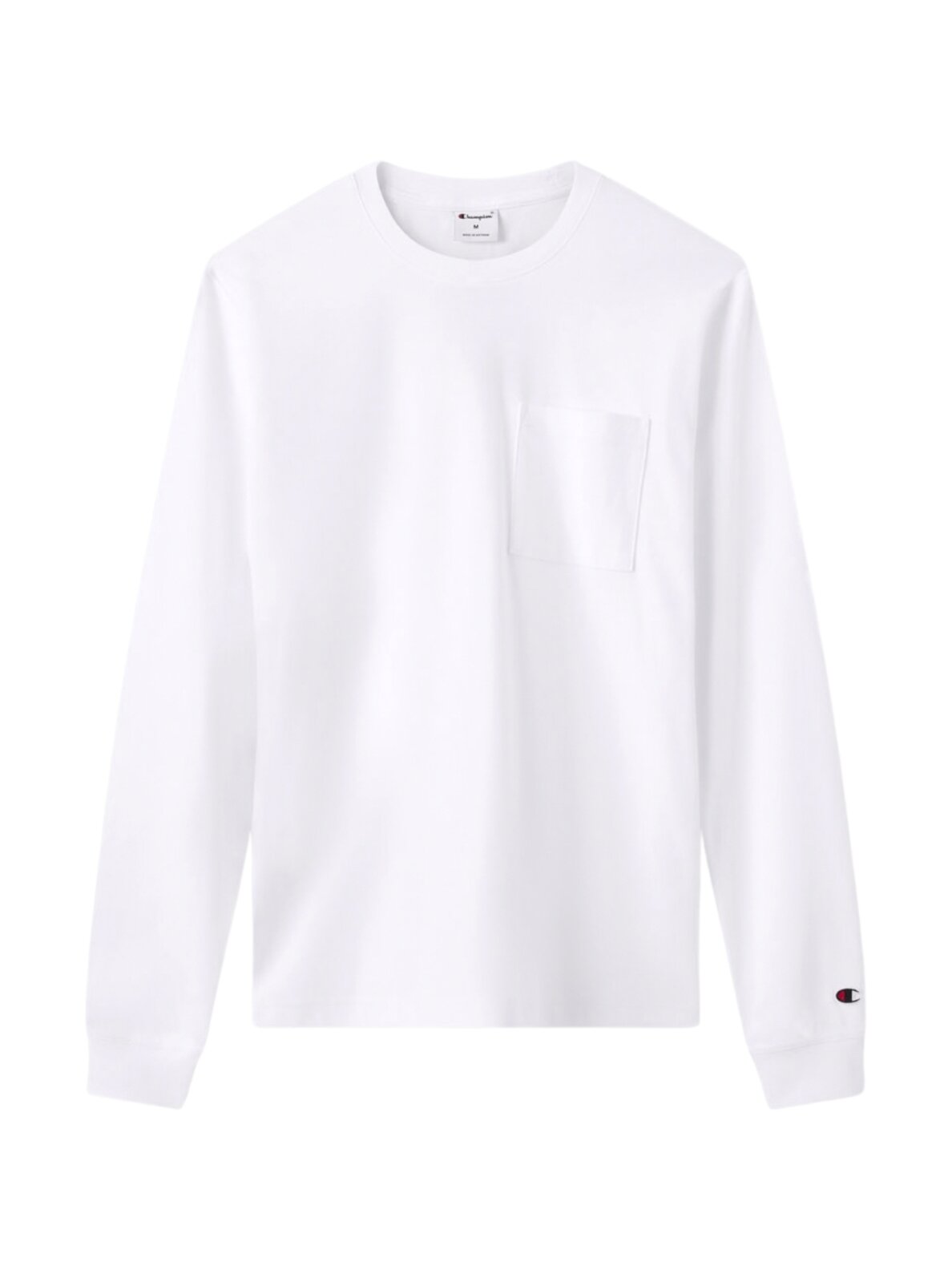 Champion vyriški marškinėliai LS Tee, balti 222507 WW001 1