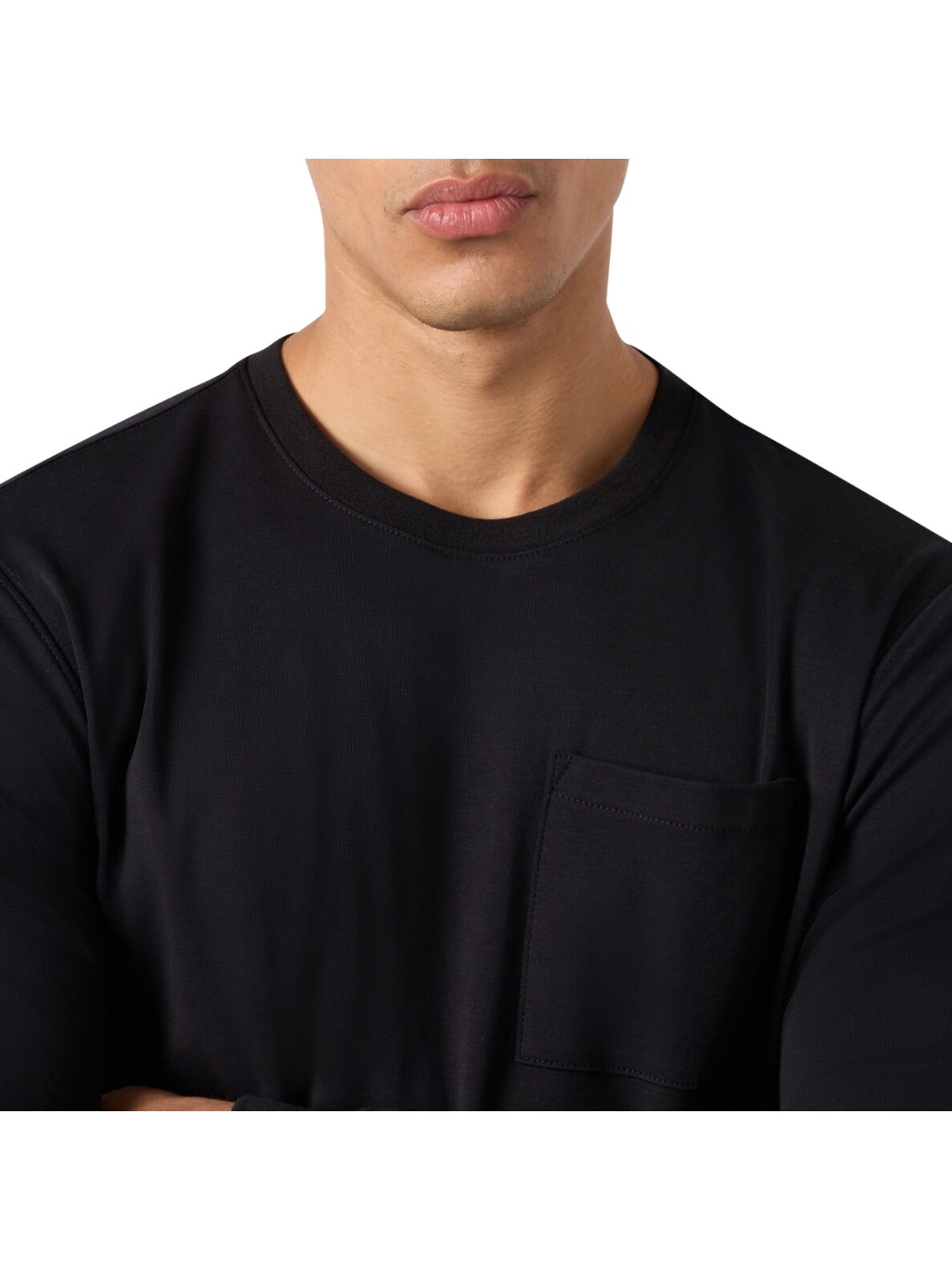 Champion vyriški marškinėliai LS Tee, juodi 222507 KK001 3
