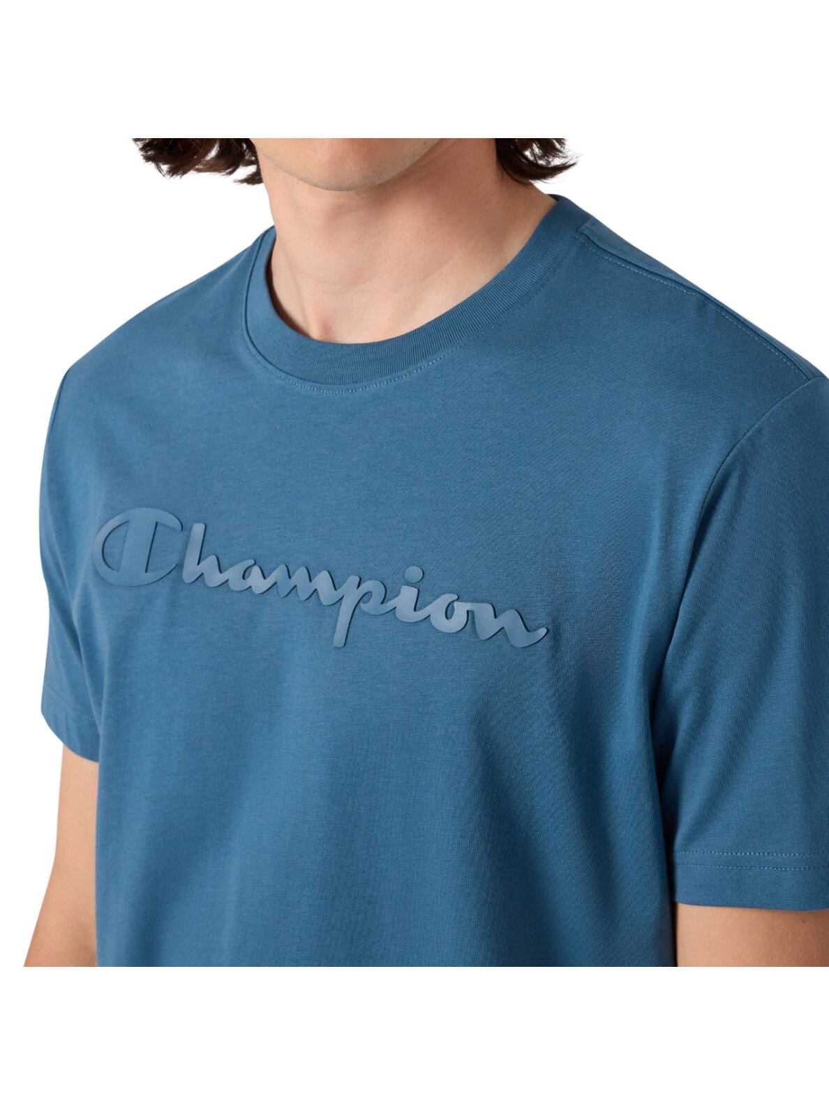 Champion vyriški marškinėliai SS Tee, mėlyni 222992 BS133 3 Champion vyriški marškinėliai SS Tee, mėlyni 222992 BS133 3