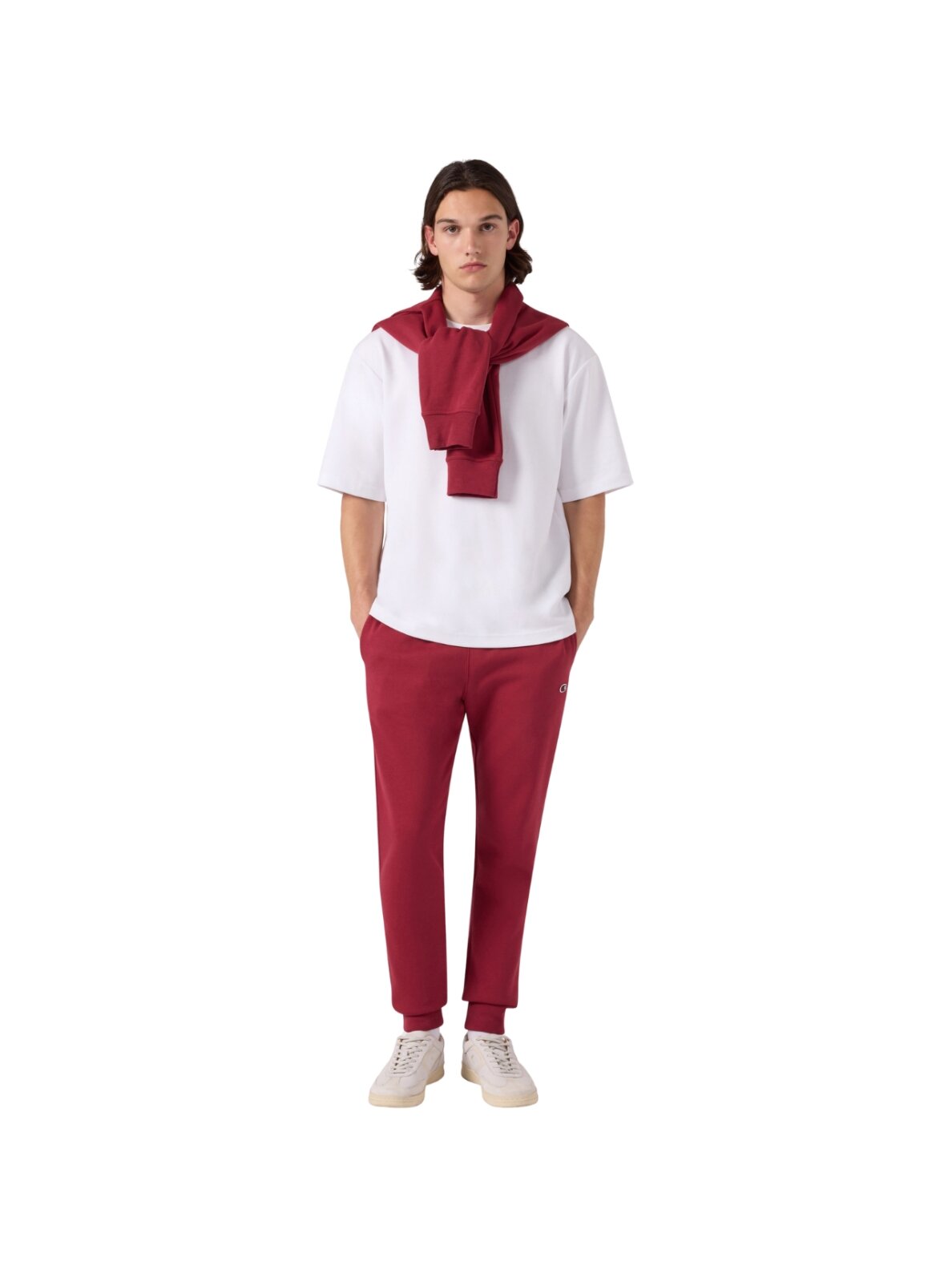Champion vyriškos kelnės Rib Cuff Pants, raudonos 220299 RS508 5 Champion vyriškos kelnės Rib Cuff Pants, raudonos 220299 RS508 5