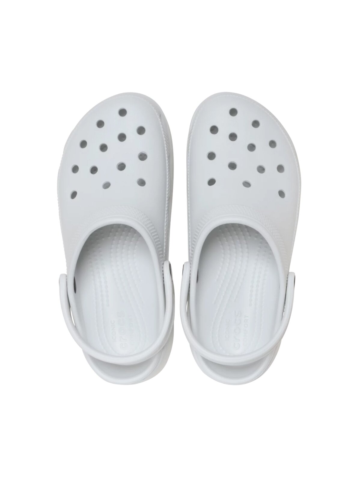 Crocs Classic Platform moteriškos klumpės balkšvos spalvos 206750 1NK 3 Crocs Classic Platform moteriškos klumpės balkšvos spalvos 206750 1NK 3