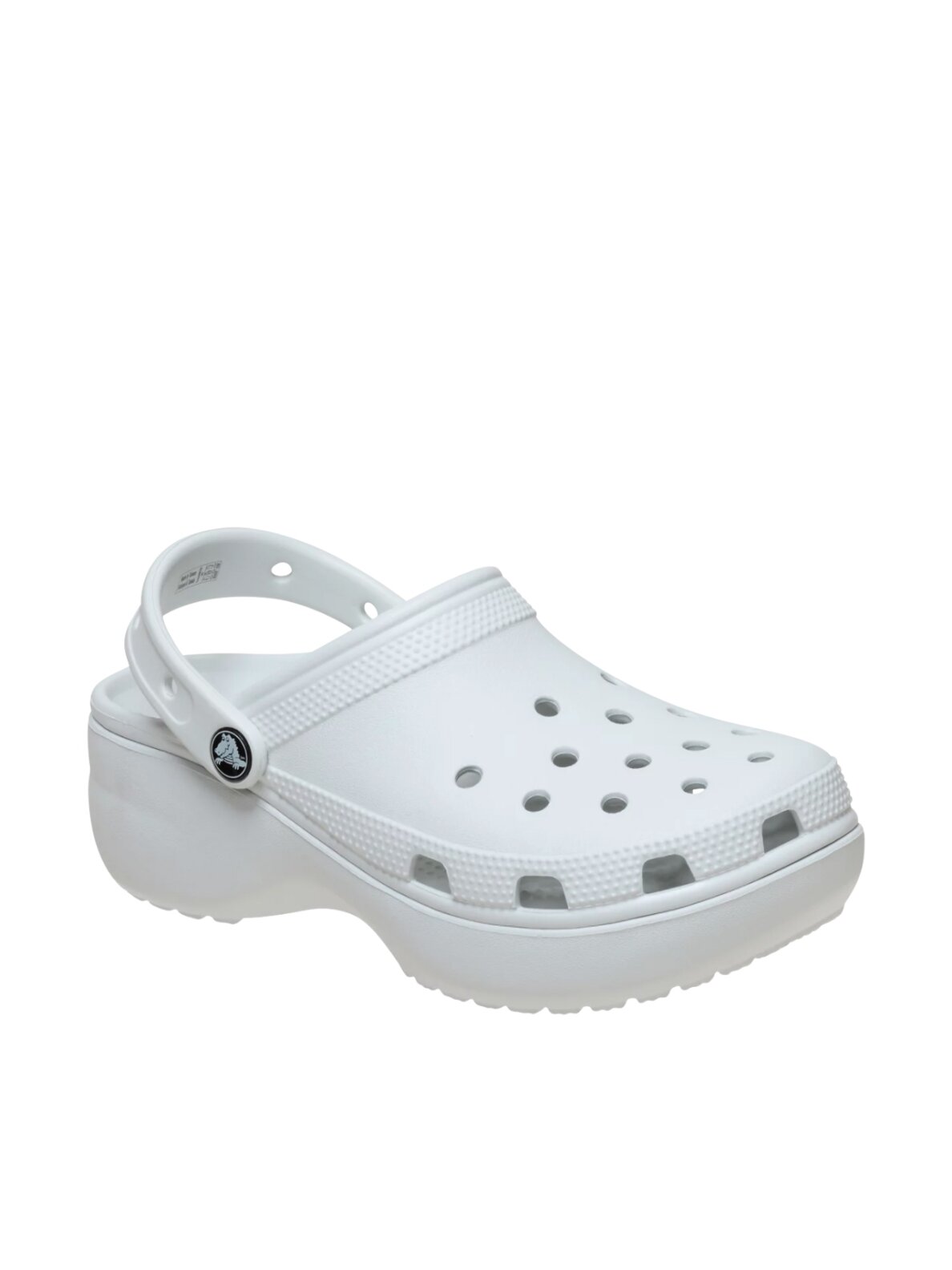Crocs Classic Platform moteriškos klumpės balkšvos spalvos 206750 1NK 1 Crocs Classic Platform moteriškos klumpės balkšvos spalvos 206750 1NK 1