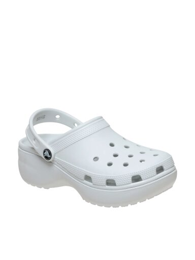 Crocs Classic Platform moteriškos klumpės balkšvos spalvos 206750 1NK